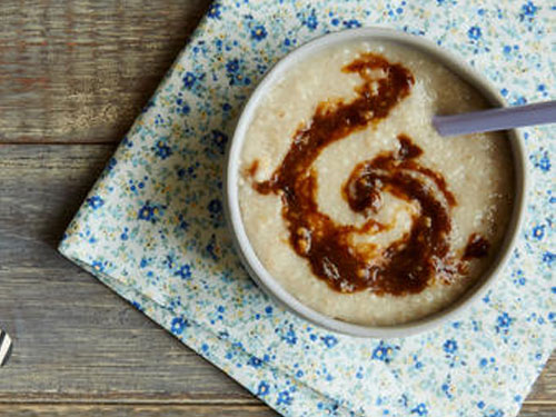 Puré de avena con ciruela