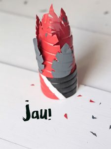 penacho indio con botellas reciclar