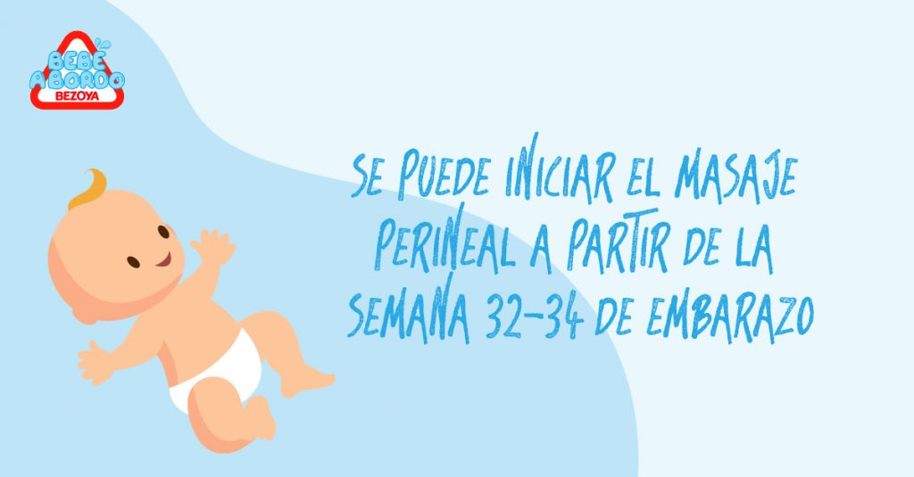 Se puede iniciar el masaje perineal a partir de la semana 32-34 de embarazo