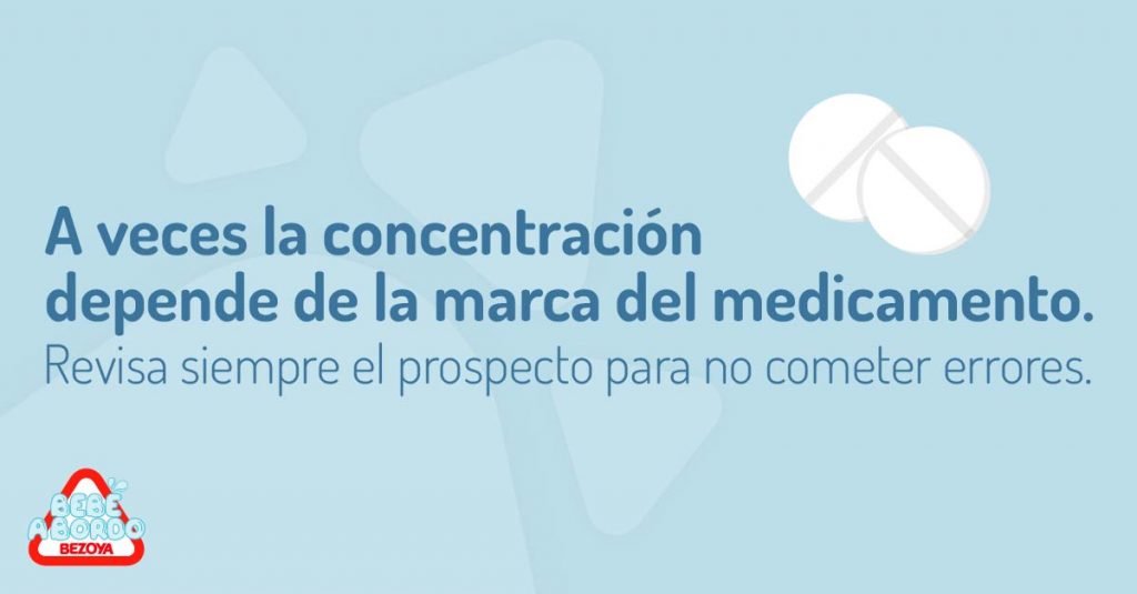 La concentración del medicamento depende de la marca