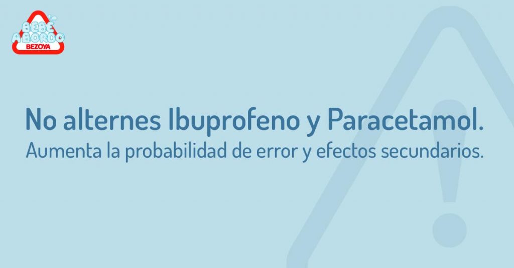 No alternes ibuprofeno y paracetamol