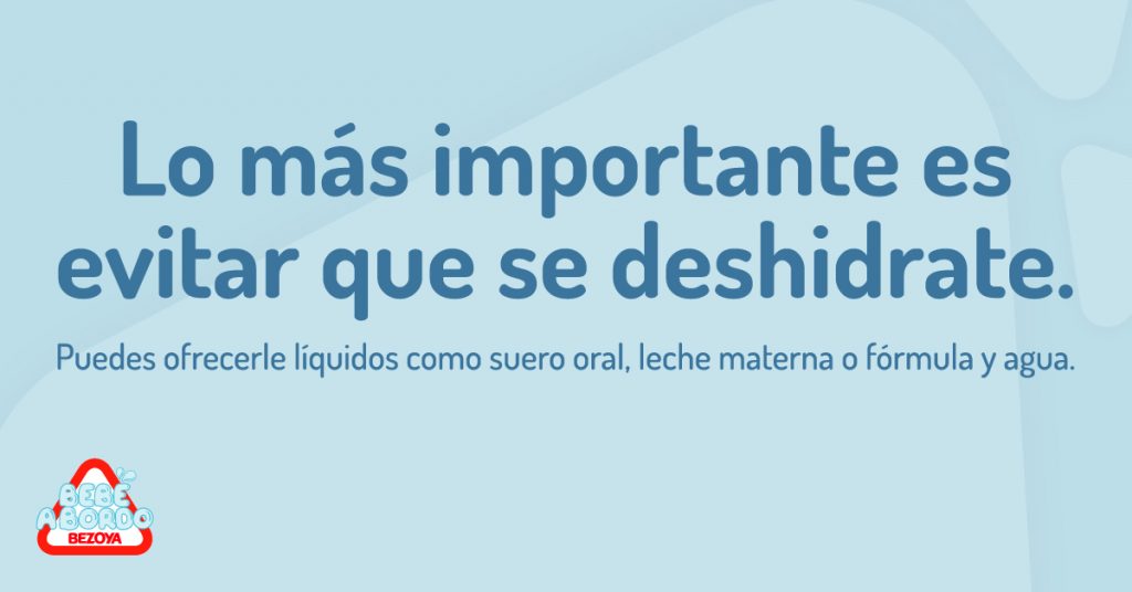 Evita la deshidratación durante la gastroenteritis.