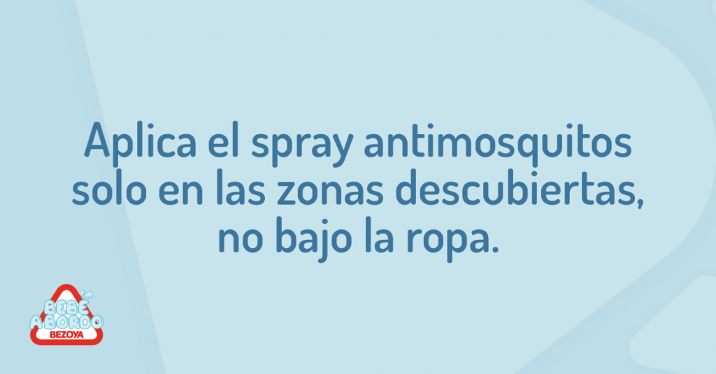 Dónde aplicar el spray antimosquitos