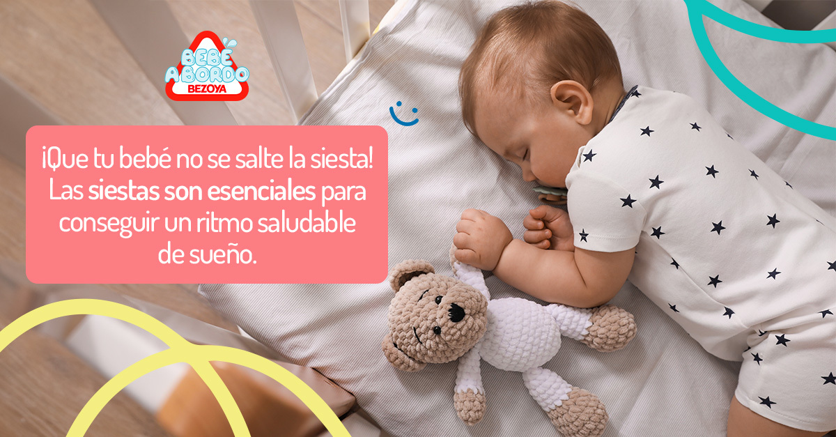 ¡Que tu bebé no se salte la siesta! Las siestas son esenciales para conseguir un ritmo saludable de sueño. 