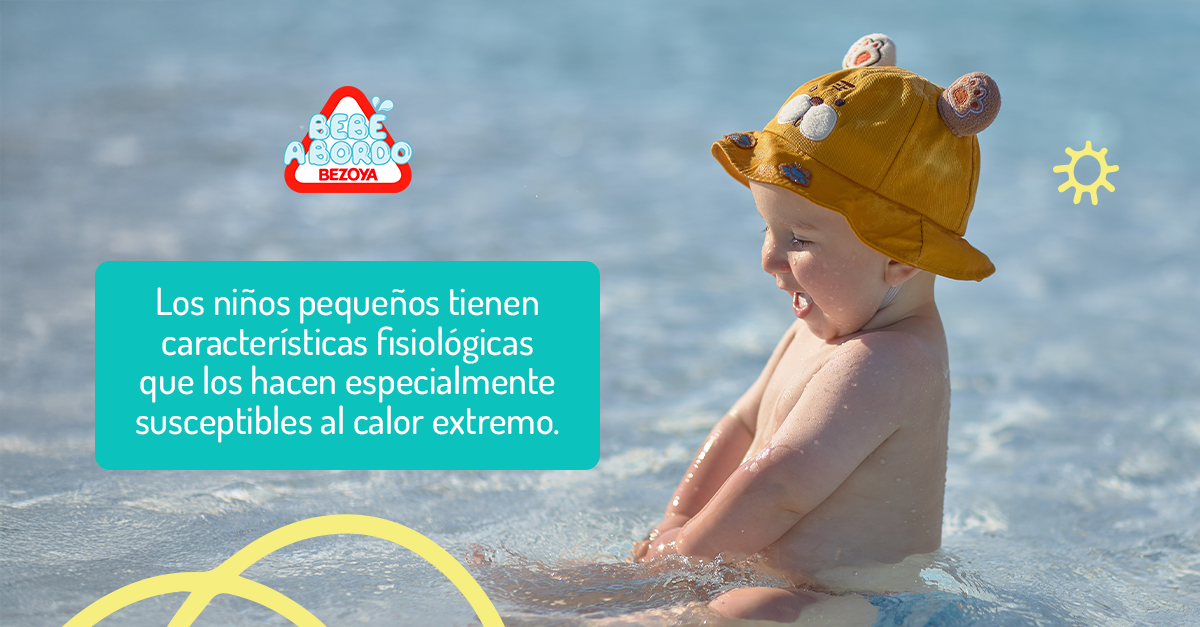 Los niños pequeños tienen características fisiológicas que los hacen especialmente susceptibles al calor extremo.

