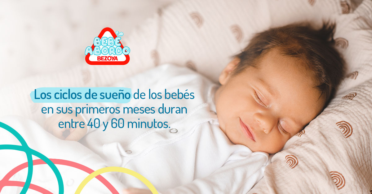 Los ciclos de sueño de los bebés en sus primeros meses duran entre 40 y 60 minutos